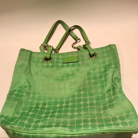 kate spade Handbags - Kate Spade lime green nylon purse